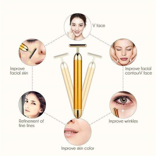 Gold Beauty Electric Facial Massage Roller