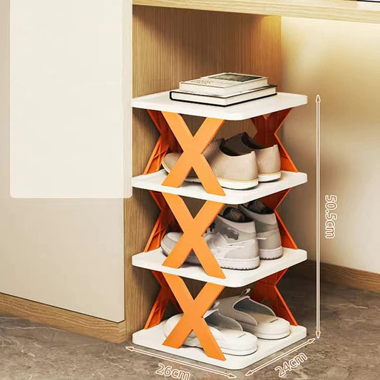 The Curvia™ Foldable Shoe Rack
