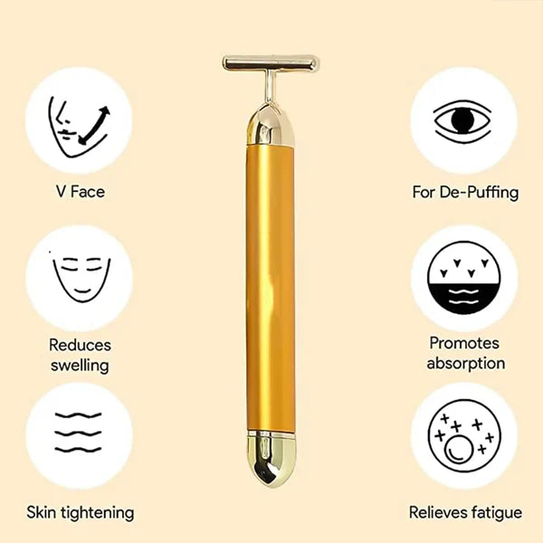 Gold Beauty Electric Facial Massage Roller