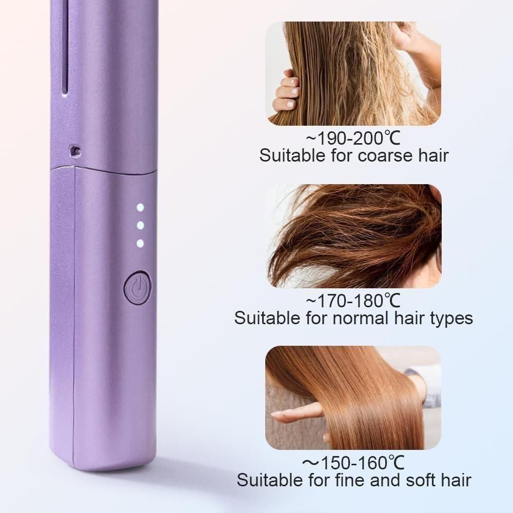Cordless Mini Hair Straightener Comb