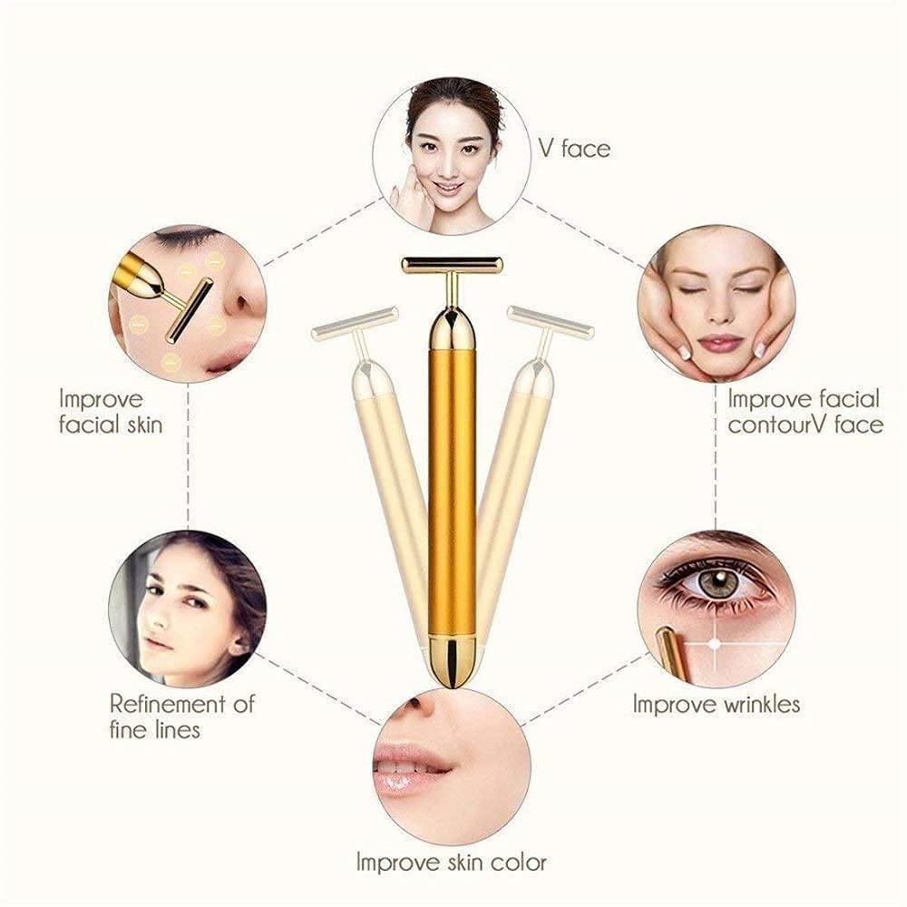 Gold Beauty Electric Facial Massage Roller