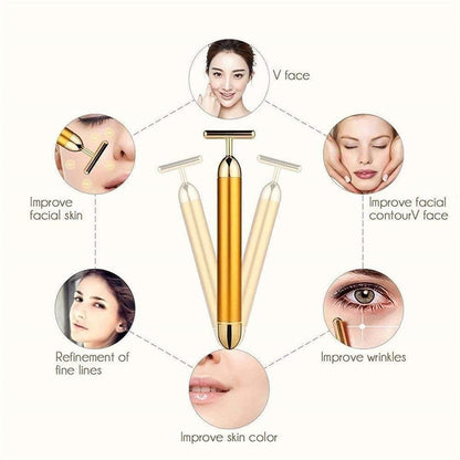 Gold Beauty Electric Facial Massage Roller