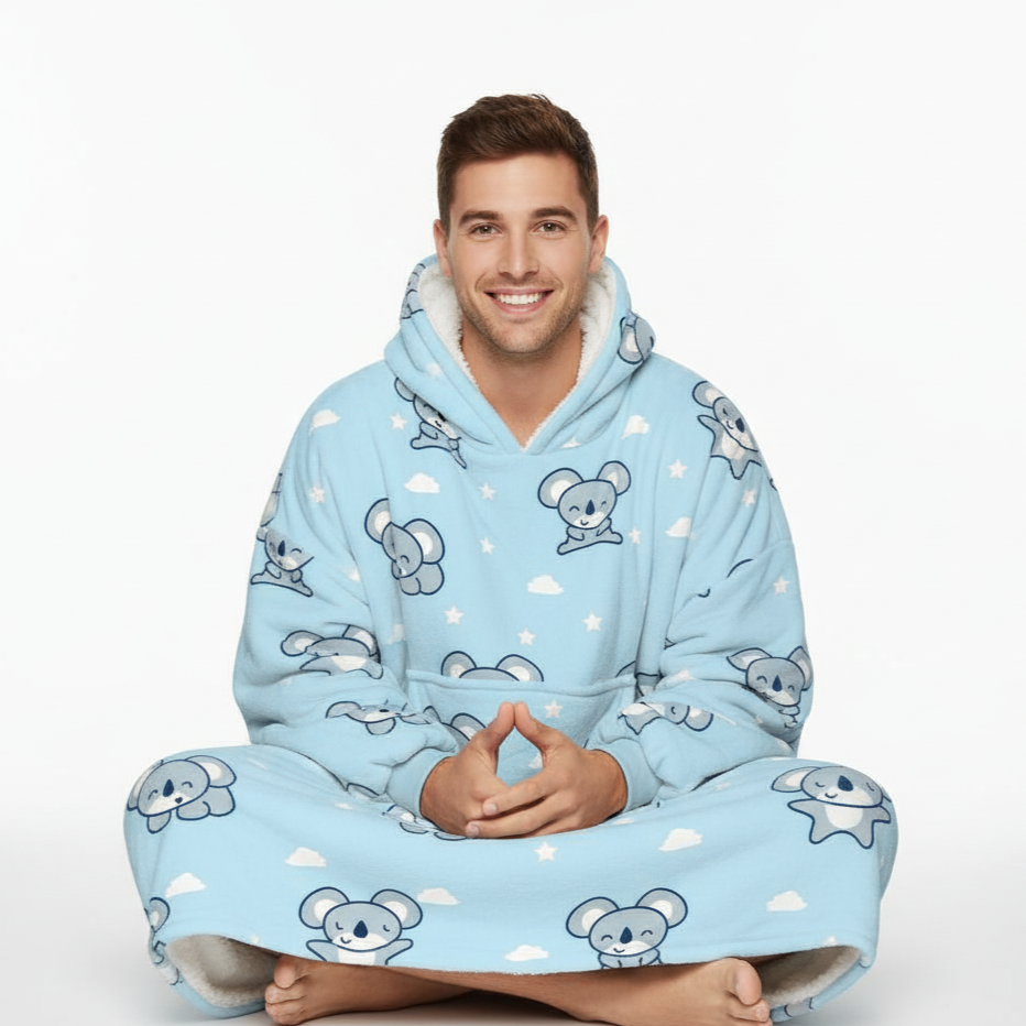 Mousse EverCozy™ – Midweight Wearable Hoodie with Fun Print