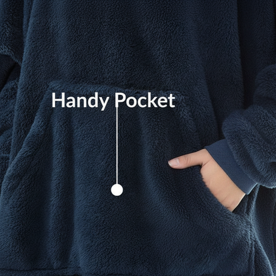 Wine Red CozyCore™ – Lightweight Wearable Hoodie
