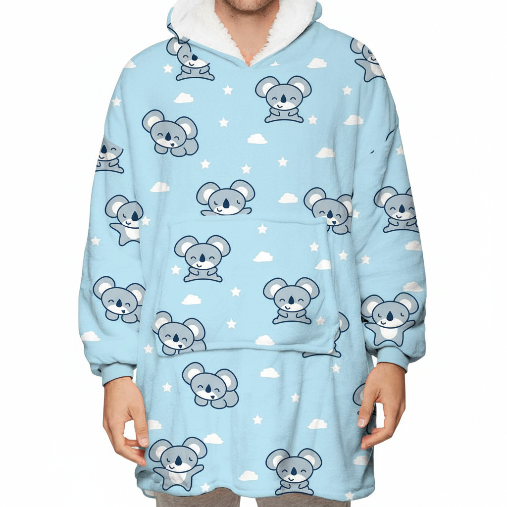Mousse EverCozy™ – Midweight Wearable Hoodie with Fun Print