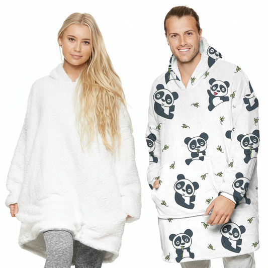 Panda EverCozy™ – Midweight Wearable Hoodie with Fun Print