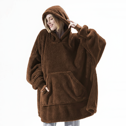 Coffee CozyCore™ – Lightweight Wearable Hoodie