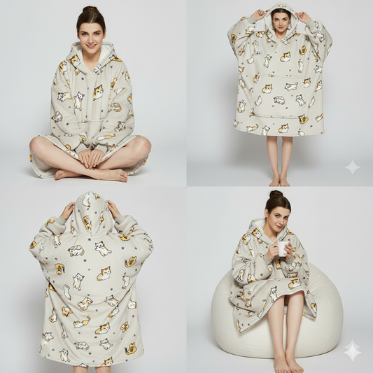 Kitty Cat ArcticLuxe™ – Premium Heavyweight Wearable Blanket Hoodie
