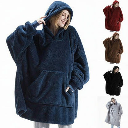 Blush Pink CozyCore™ – Lightweight Wearable Hoodie