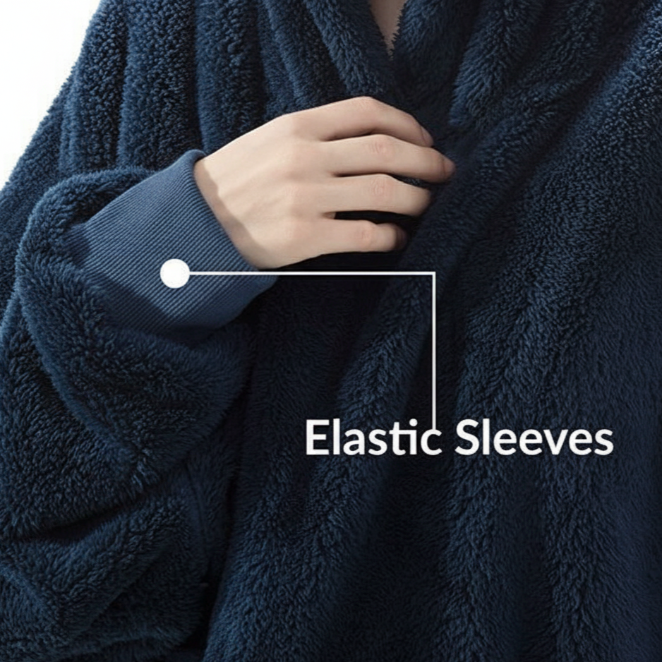 Blush Pink CozyCore™ – Lightweight Wearable Hoodie