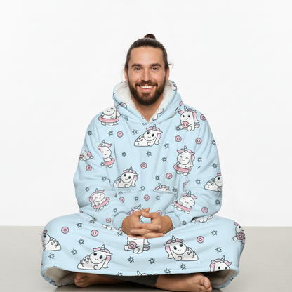 Unicorn EverCozy™ – Midweight Wearable Hoodie with Fun Print