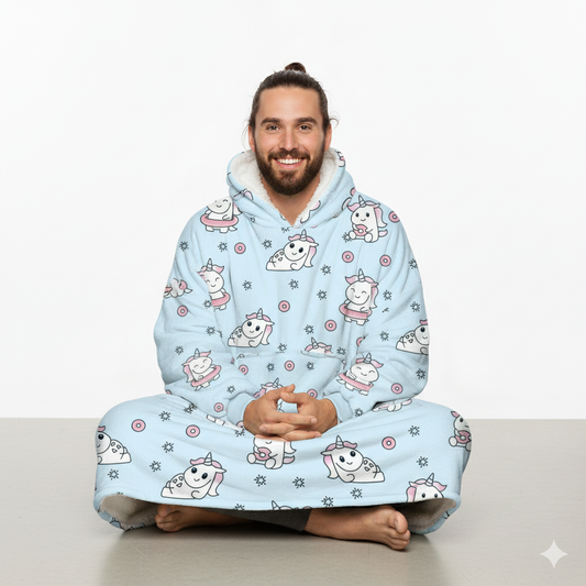 Unicorn EverCozy™ – Midweight Wearable Hoodie with Fun Print