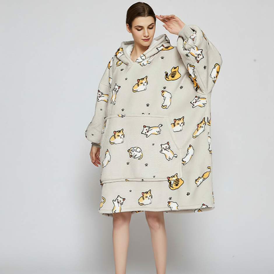 Kitty Cat ArcticLuxe™ – Premium Heavyweight Wearable Blanket Hoodie