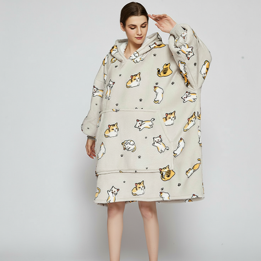 Kitty Cat ArcticLuxe™ – Premium Heavyweight Wearable Blanket Hoodie