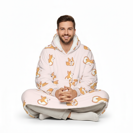 Puppy EverCozy™ – Midweight Wearable Hoodie with Fun Print