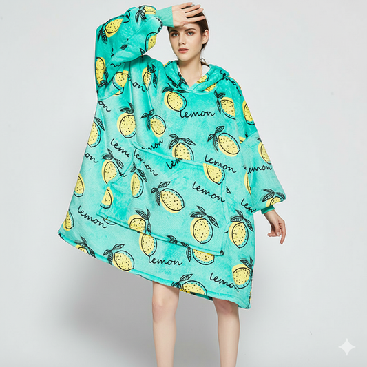 Lemon Green ArcticLuxe™ – Premium Heavyweight Wearable Blanket Hoodie