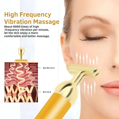 Gold Beauty Electric Facial Massage Roller