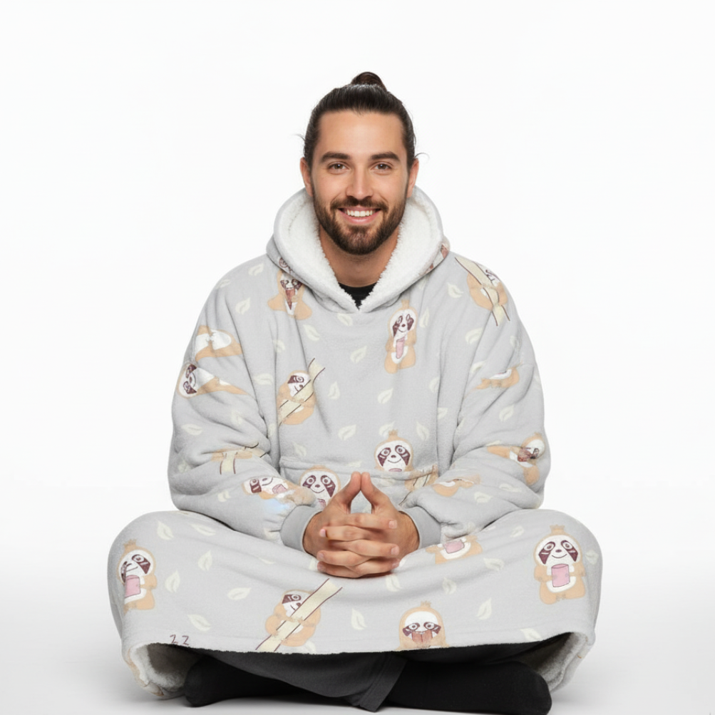 Raccoon EverCozy™ – Midweight Wearable Hoodie with Fun Print