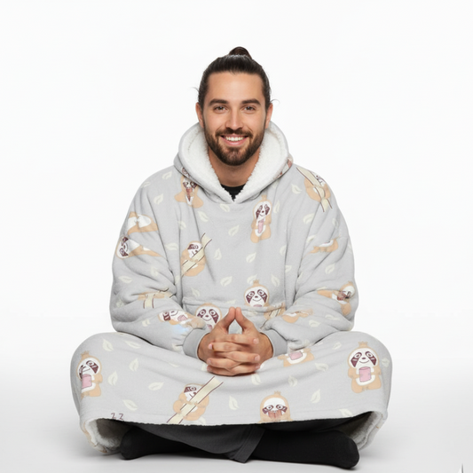 Raccoon EverCozy™ – Midweight Wearable Hoodie with Fun Print